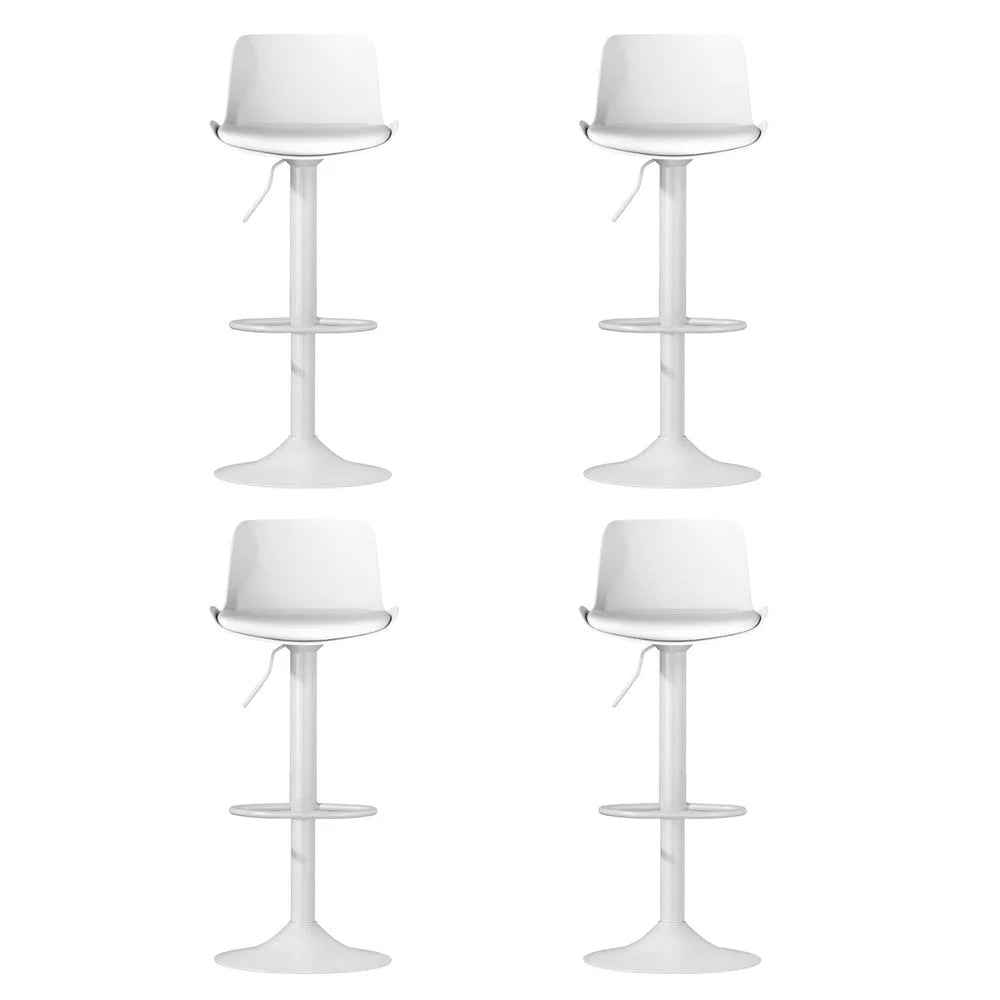 4x Artiss Bar Stools Kitchen Swivel Gas Lift Stool Leather