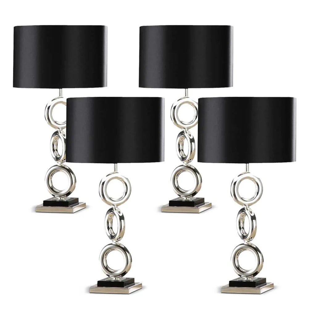 4X Simple Industrial Style Table Lamp Metal Base Desk Lamp - Premium