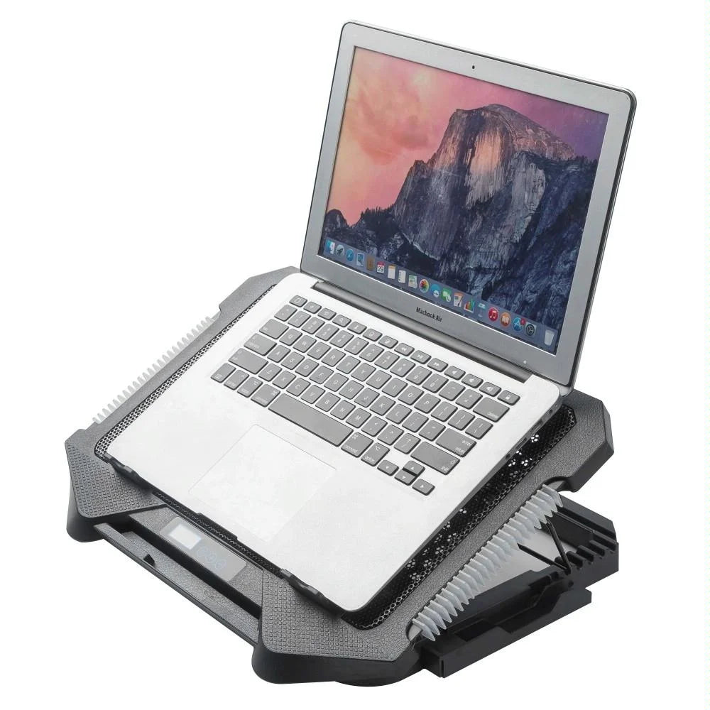 5-Fan Laptop Cooling Pad With Adjustable Stand And Phone Holder-1922443477405274116