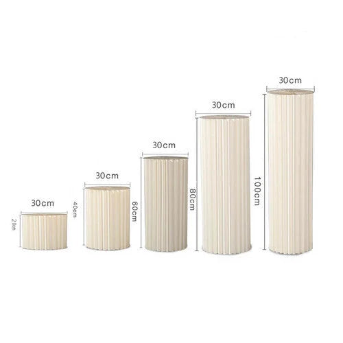 5 Hard Carboard Display Stand Round Plinth Cylinder