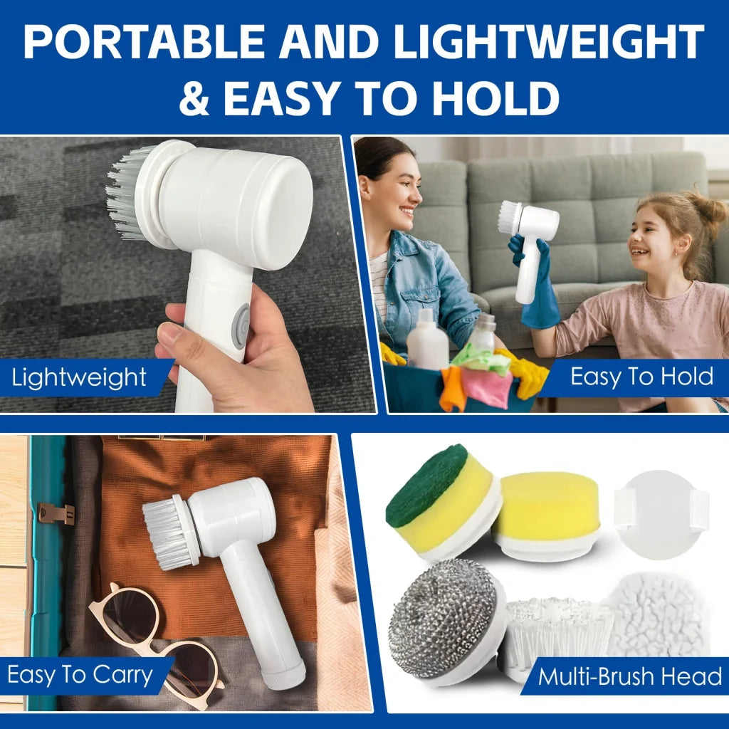 5-IN-1 ELECTRIC CLEANING BRUSH - Home & Garden > BBQ > BBQ