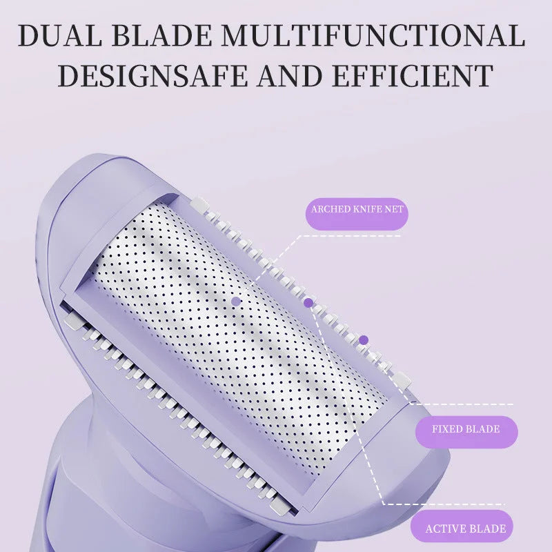 5-in-1 Electric Lady Shaver & Grooming Kit - LCD Display