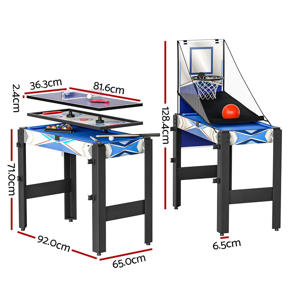 5-in-1 Games Table with Pool Table Tennis Air Hockey