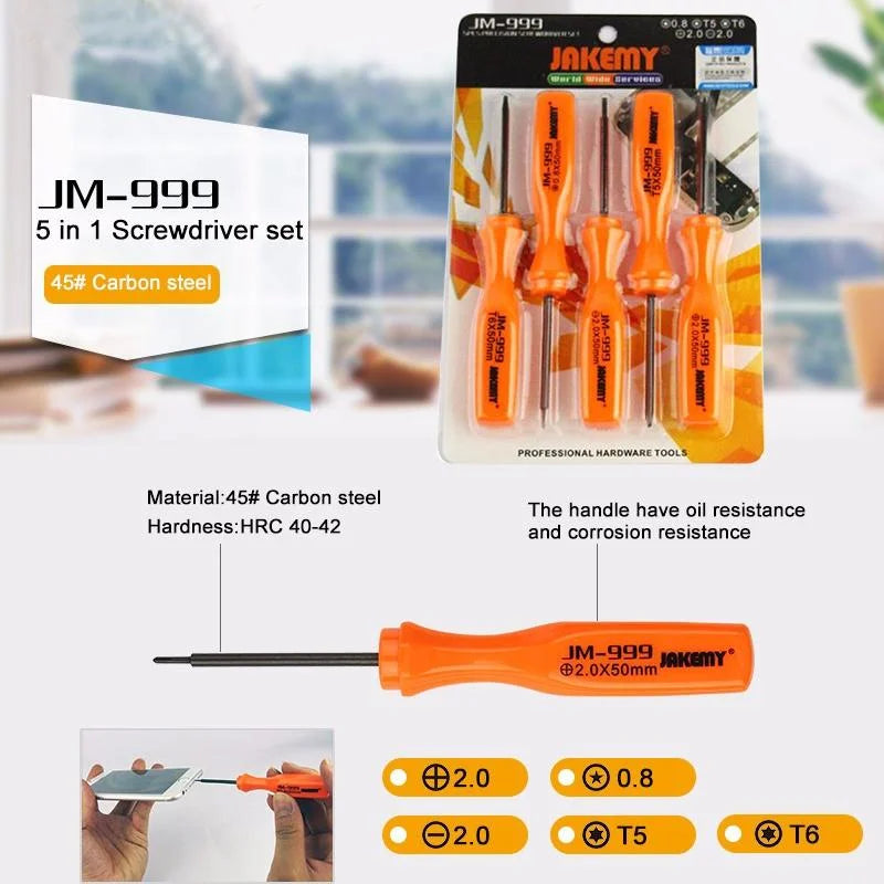 5-In-1 Precision Screwdriver Set For Repair And Opening-1915198397200076805