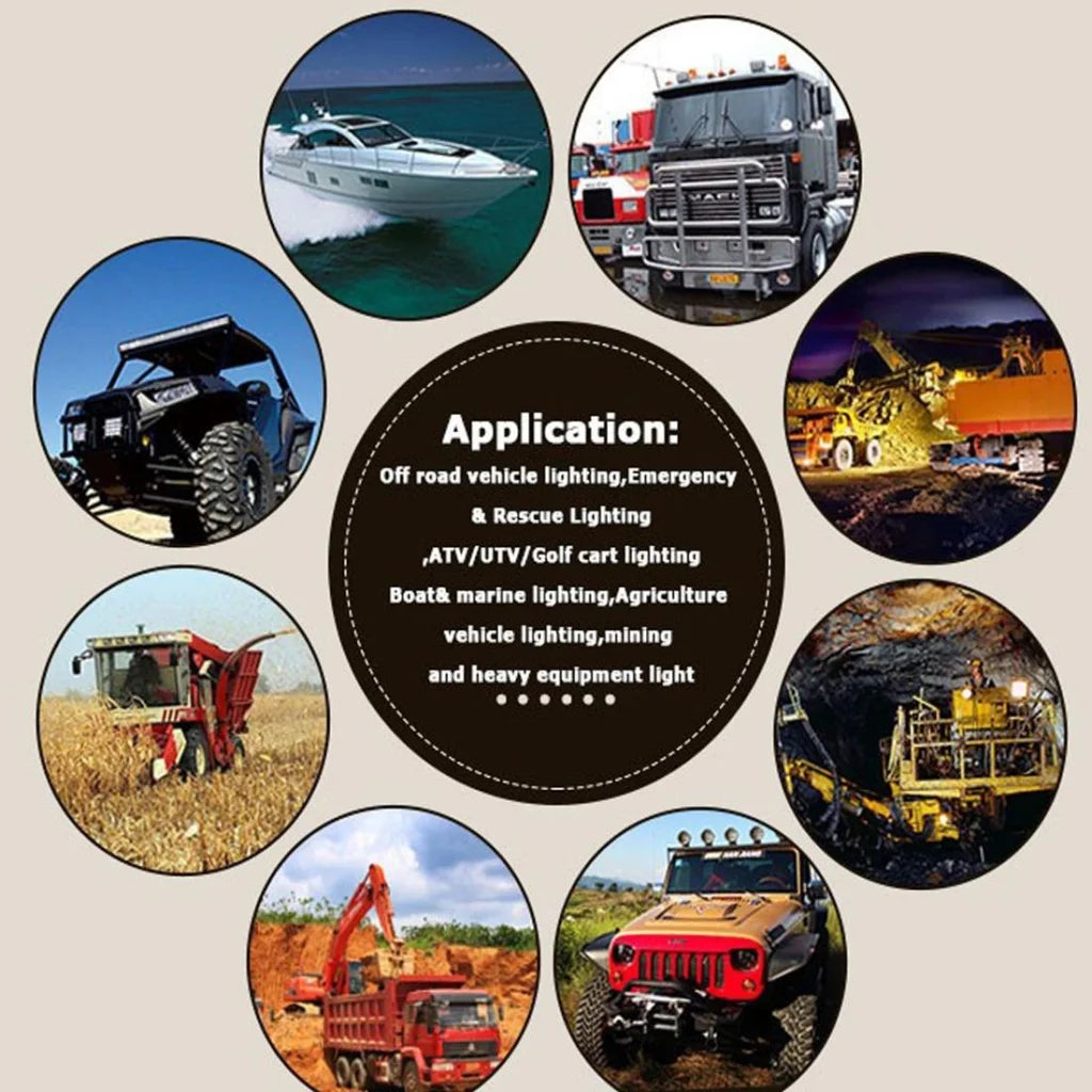 5 Inch 18W 24 Led Waterproof Ip67 Two Bar Modified