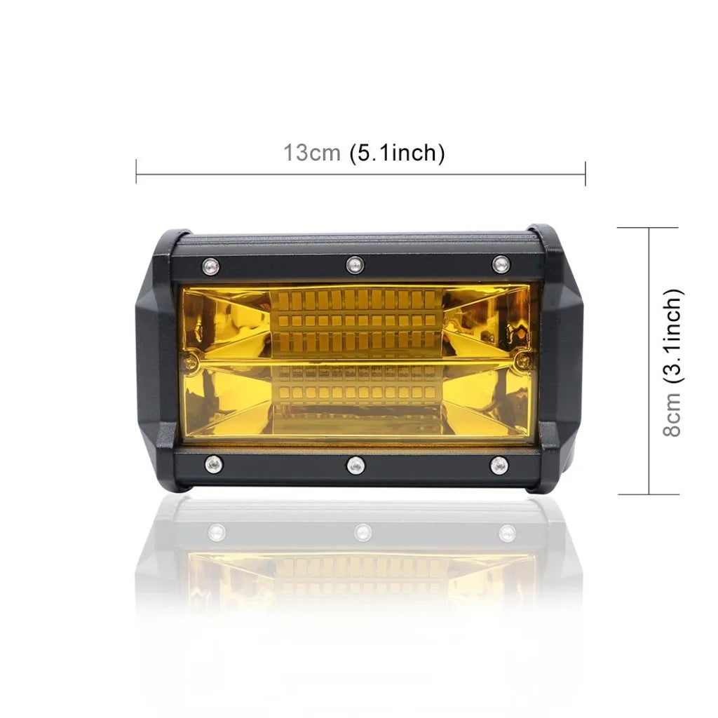 5 Inch 18W 24 Led Waterproof Ip67 Two Bar Modified