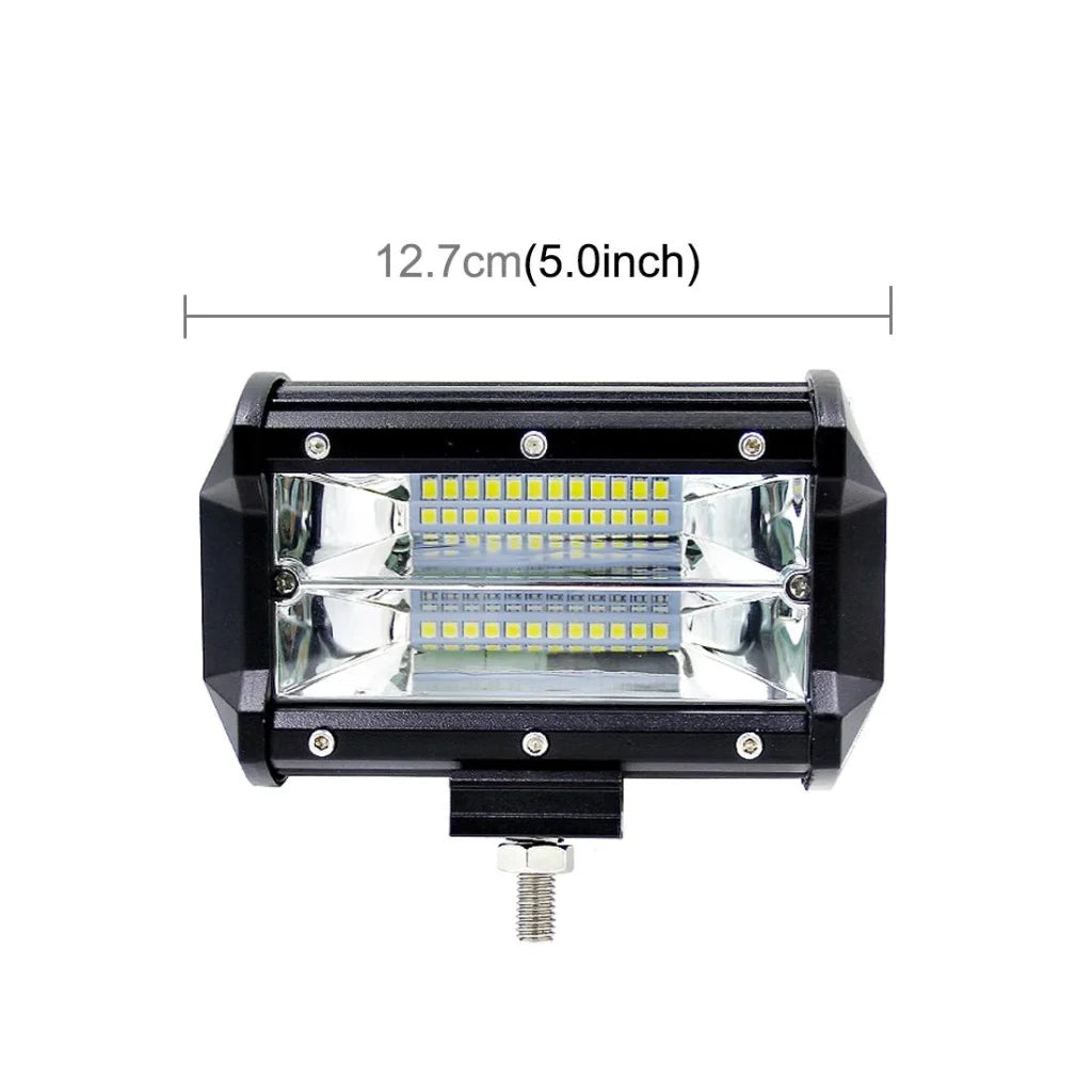 5 Inch 18W 24 Led Waterproof Ip67 Two Bar Modified