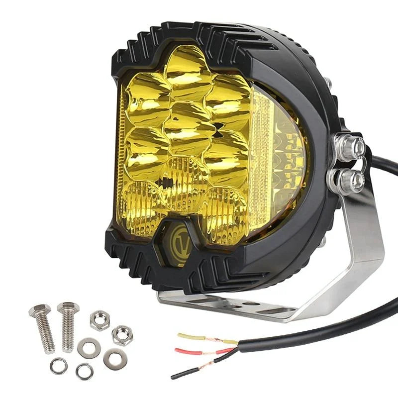 5 Inch Dc12V - 30V 5000Lm 6500K 50W Car Led Light On Three