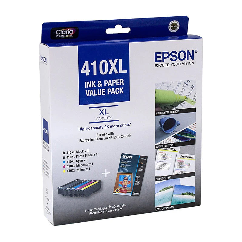 5 Ink Value Pack - EPSON 410XL – Home My Garden
