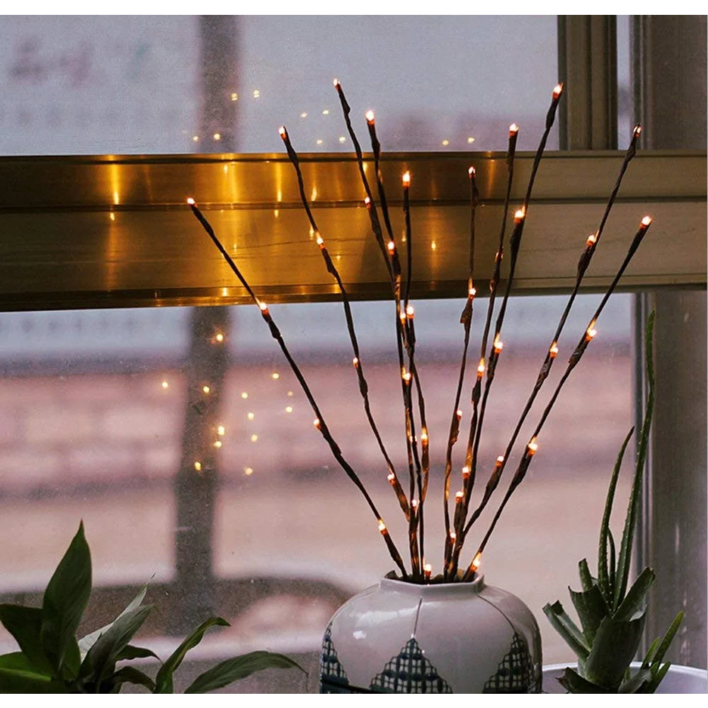 5 Sets LED Light Bunch Stem - Warm White Battery Fairy