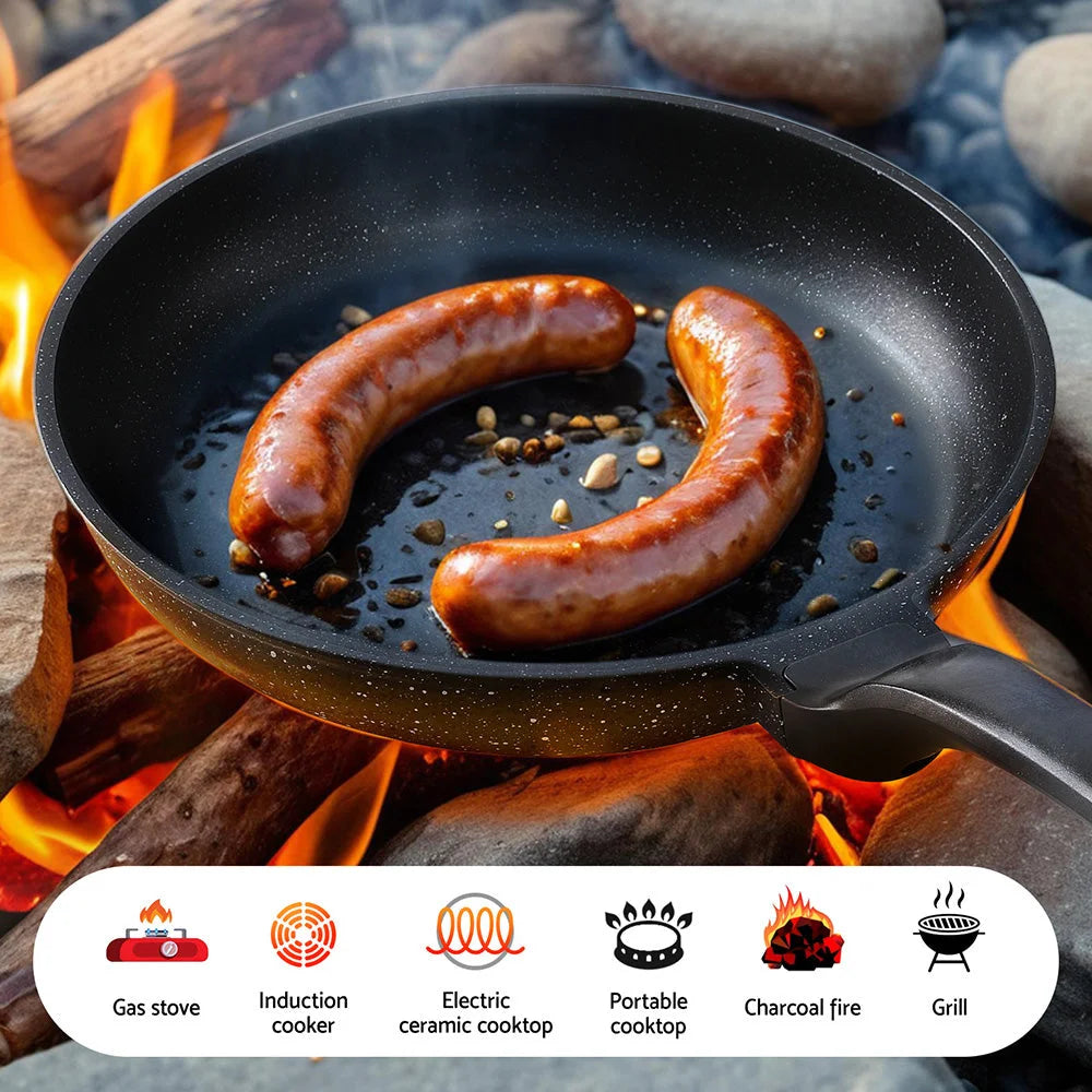 5-Star Chef Non Stick Frying Pan Cast Aluminium Steak