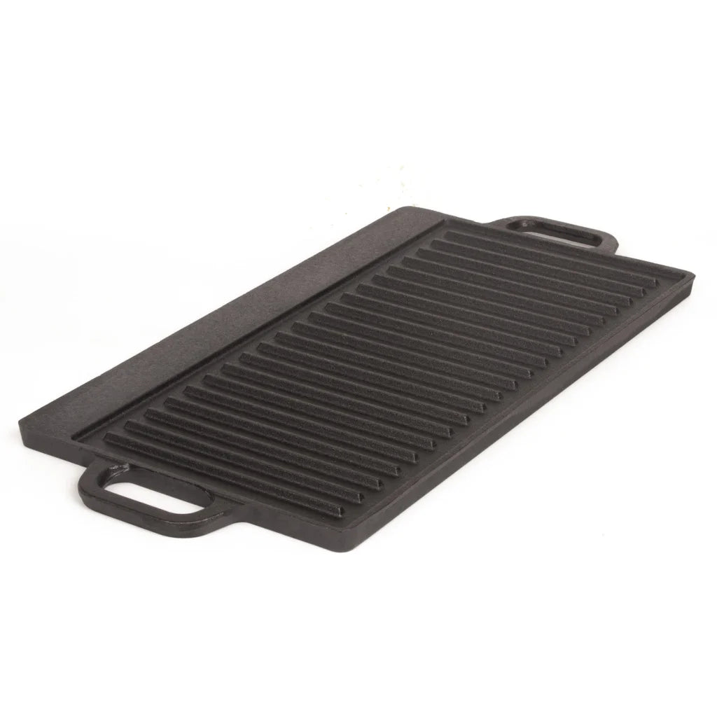 50 cm Reversible Cast Iron Grill & Griddle -Dual-Sided