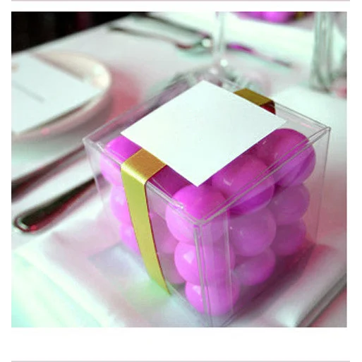 50 Pack 5cm Clear PVC Plastic Folding Packaging Small