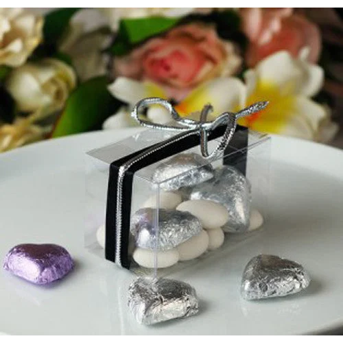 50 Pack 5x8cm Clear PVC Plastic Folding Packaging Small