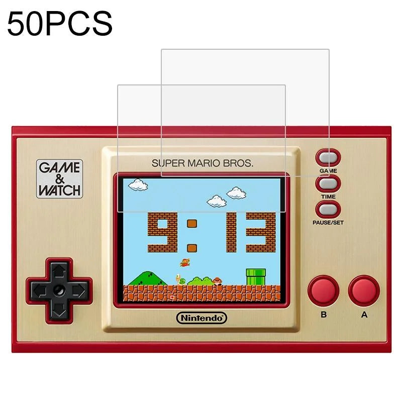 50-Pack Tempered Glass Film For Nintendo Game Watch - Clear-1915197824992153600