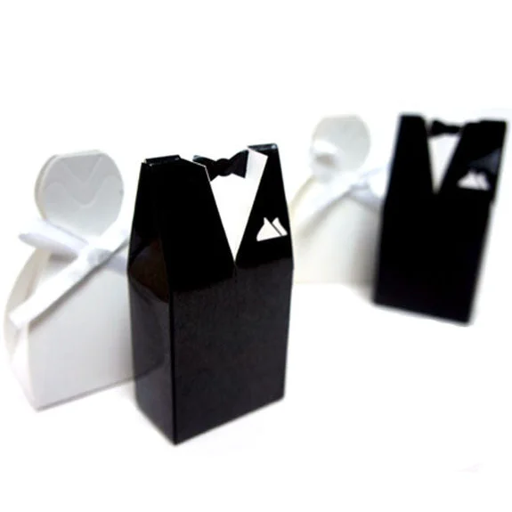 50 Pack Wedding Bomboniere Favor Candy Choc Almond Box - 25