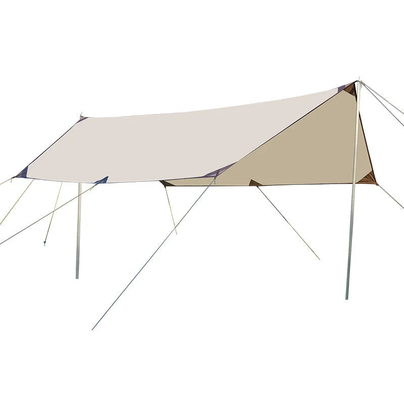 500*292 cm Large Square Camping Tarp Shelter - Waterproof