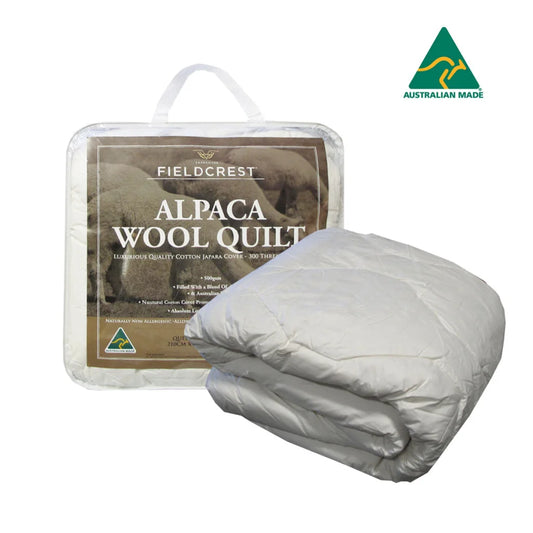 500GSM Alpaca Wool Blend Quilt Queen - Home & Garden >