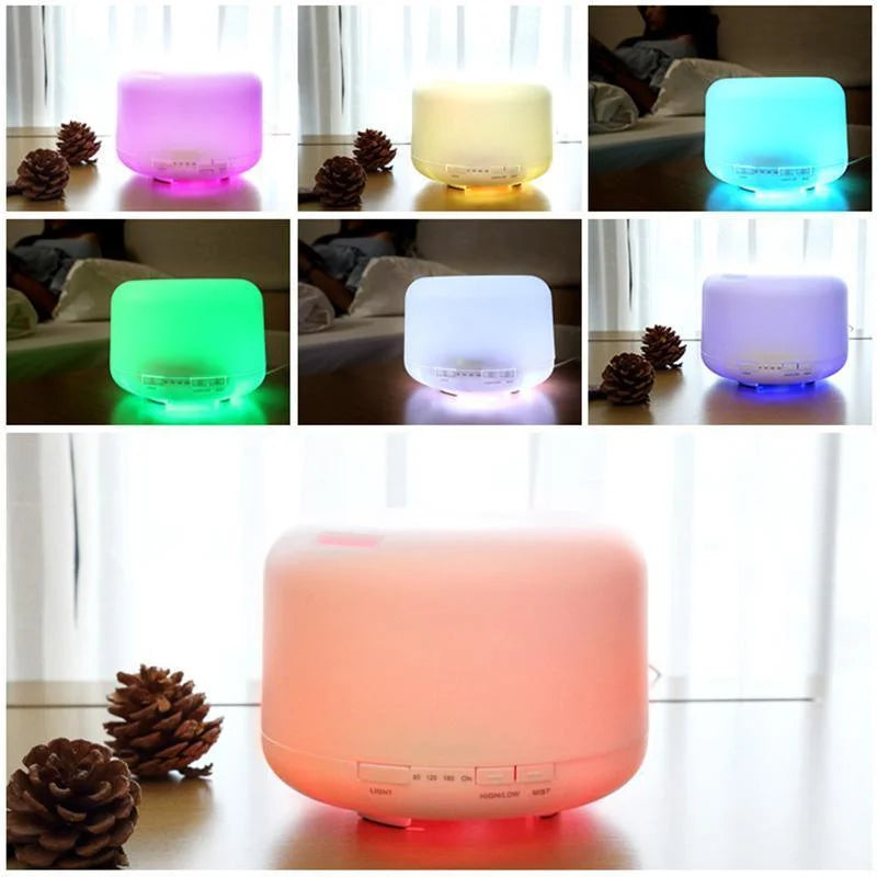 500ML Aroma Aromatherapy Diffuser LED Oil Ultrasonic Air