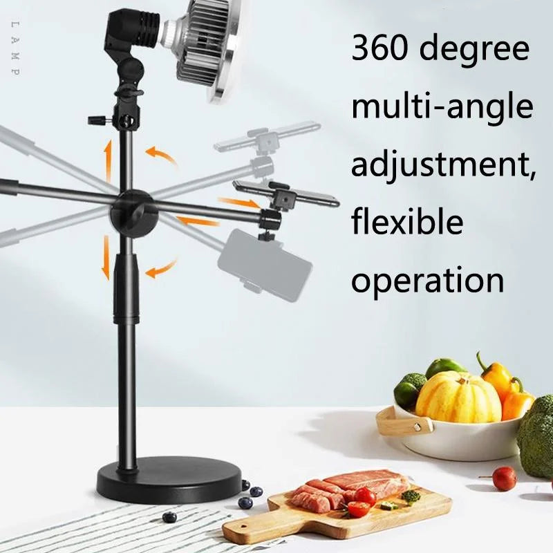 500w Mushroom Lamp & Tripod for Mobile Phone Photography