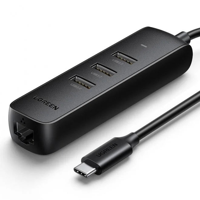 50627 USB-C to USB-A 3-Port Hub with RJ45 Gigabit Ethernet