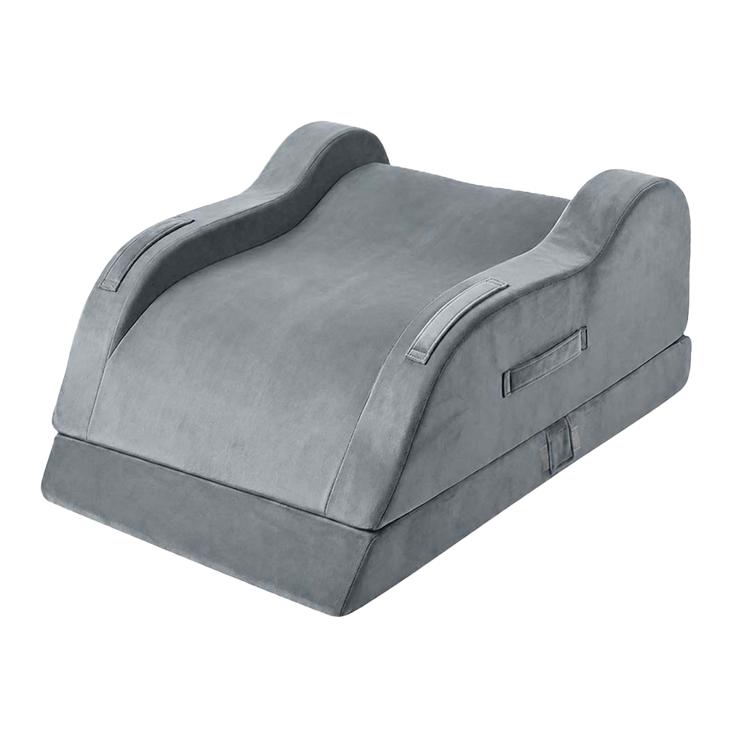 DreamZ Leg Elevation Pillow After Surgery Gel Memory Foam Double Leg Grey