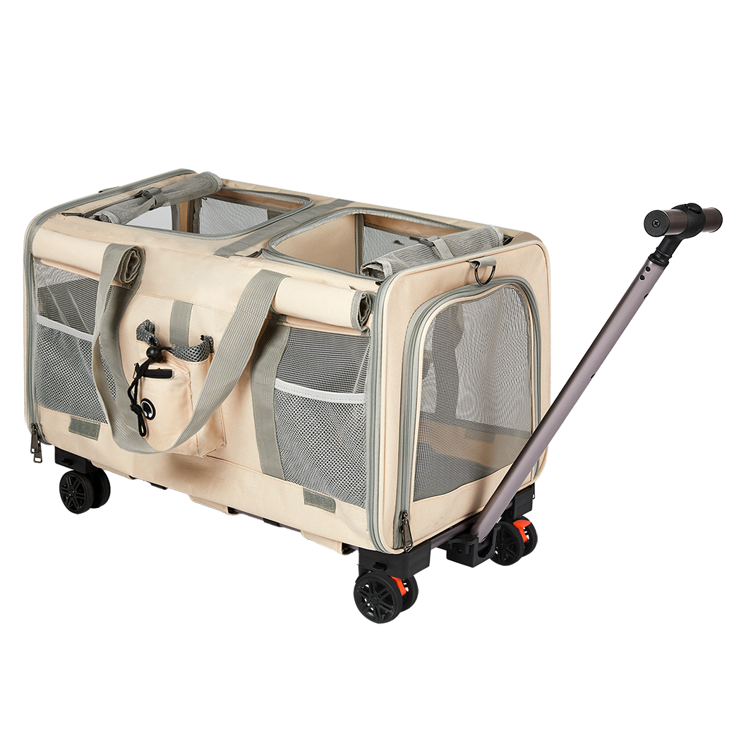 Pawz Pet Carrier 4 Wheel Portable Rolling Foldable