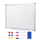 Levede Magnetic Whiteboard Smooth Dry Erase Board with 3 Pens for Office White