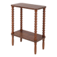 Levede Side Table Slim Storage Shelf for Bedside End Table Hallway Brown