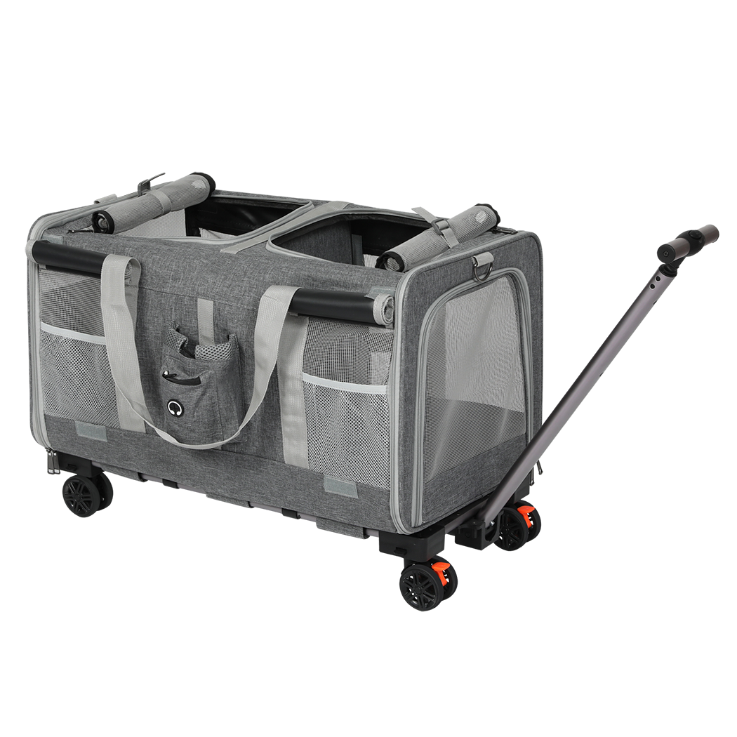 Pawz Pet Carrier 4 Wheel Portable Rolling Foldable
