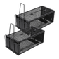 Toque Mouse Trap Humane Live Catch Rat Cage Reusable Zinc Iron Garage Black 2pc
