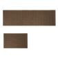 Marlow Kitchen Rug 2PCS Woven Non Slip Absorbent Brown