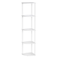 Levede Corner Bookshelf Adjustable Corner Bookcase Unit Living Room White