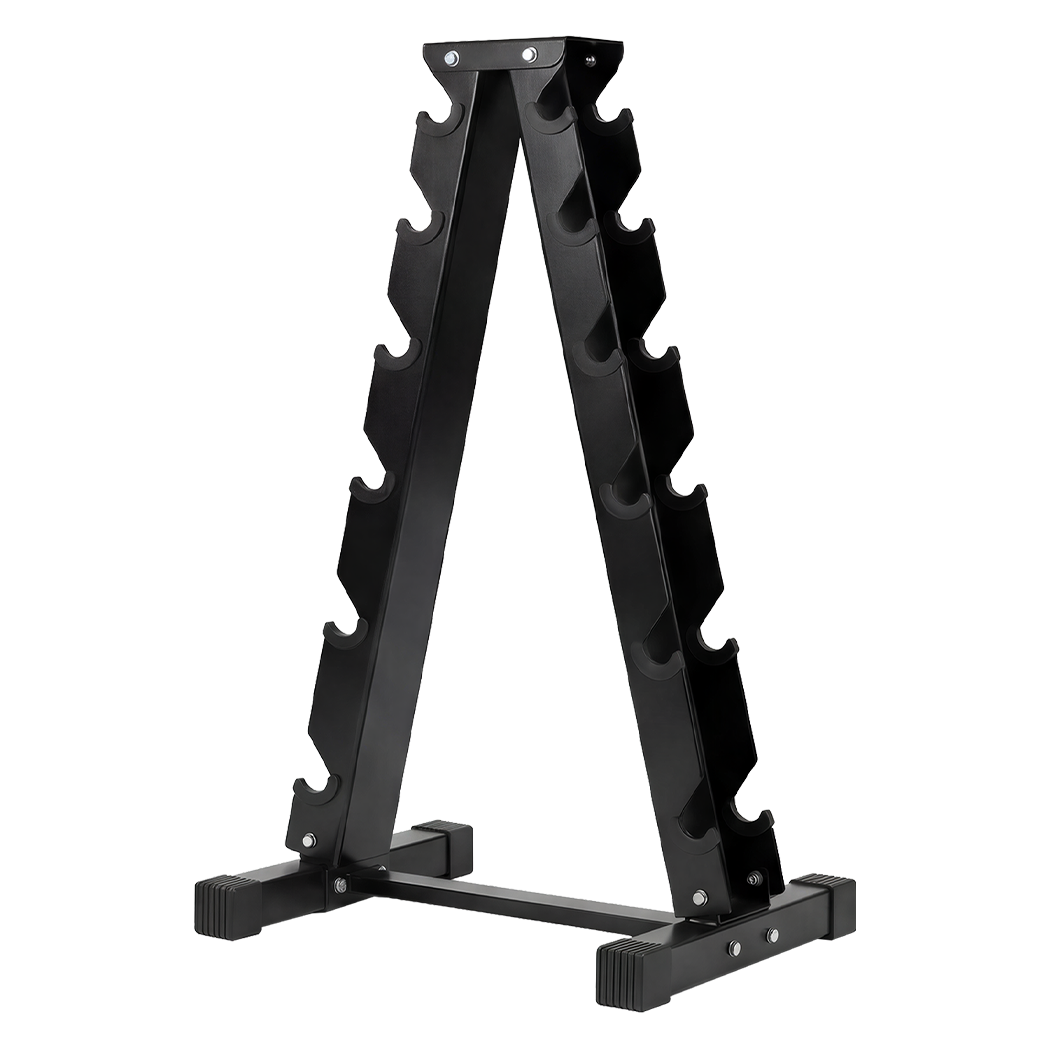 Centra Dumbbells Rack 6 Tier Stand Home Gym Exercise Storage 400kg Capacity