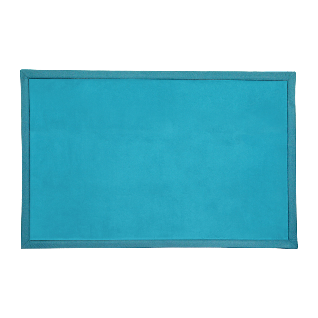 Marlow Coral Velvet Area Rugs Large Mat 120x200cm Blue