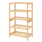 Levede Shoe Rack 5 Tier 25kg Storage Stand Multipurpose Shelfs Entryway Bamboo