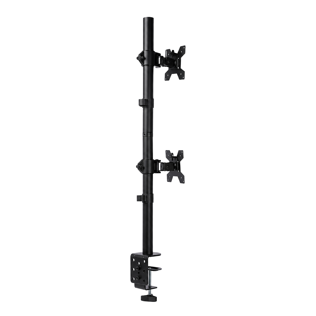 Levede Dual Monitor Arm Adjustable Stand Mount For 13-34 Inch Office Black