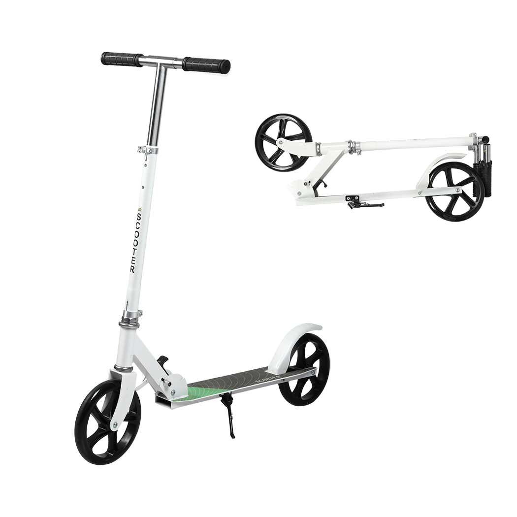 MONVELO Folding Scooter Dual Large Wheels White