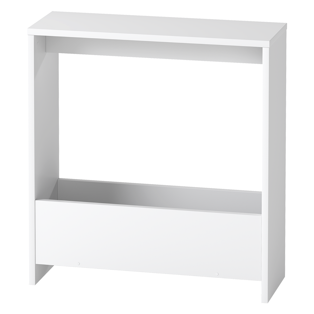 Levede Side Table with Magazine Rack Small End Table