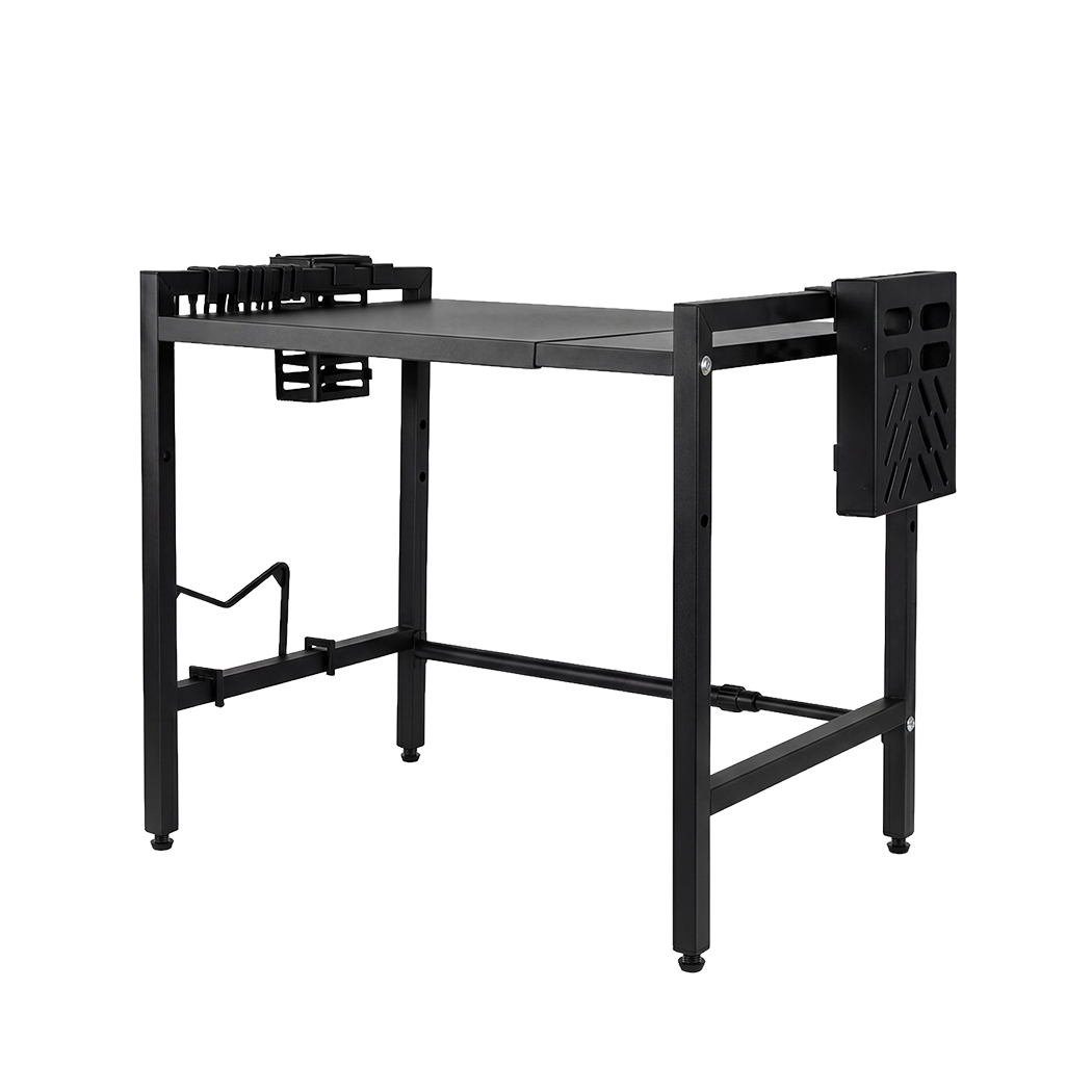 Toque Microwave Oven Rack Stand Adjustable Expandable Shelf Countertop Organizer