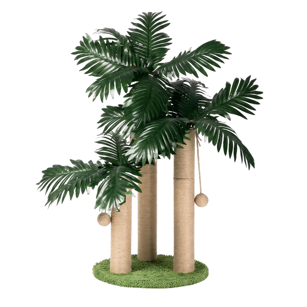 PaWz Cat Scratching Post 3 Heights Sisal Balls for Indoor Kitten Adult Green