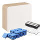 Levede Mini Whiteboard 30 Pack 2 Sided with Pens Erasers Classroom White