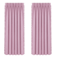 Marlow Blackout Curtains Pink 2 Panels Thermal Insulated Pom Pom 132cm x 213cm