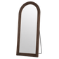Yezi Mirror Full Length 4mm Tempered Glass Stand Lean Mount Bedroom Brown