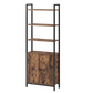 Levede 6 Tier Bookshelf Storage Cabinet Bookcase Display Adjustable Shelves Door