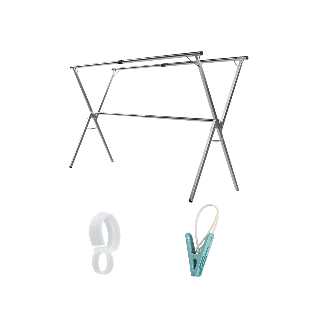 Levede Adjustable Clothes Drying Airer Foldable 150-240cm