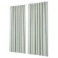 Marlow Blackout Curtains 2 Panels Thermal Linen Look Blockout Drapes Green