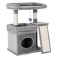 Pawz Cat Tree Tower Large Perch Condo Sisal Scratcher for Indoor Felines Grey