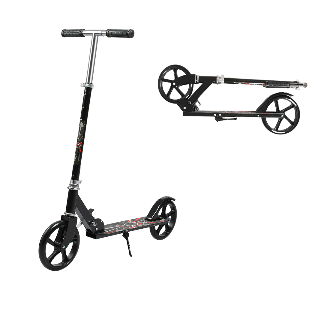 MONVELO Folding Scooter Dual Large Wheels Black