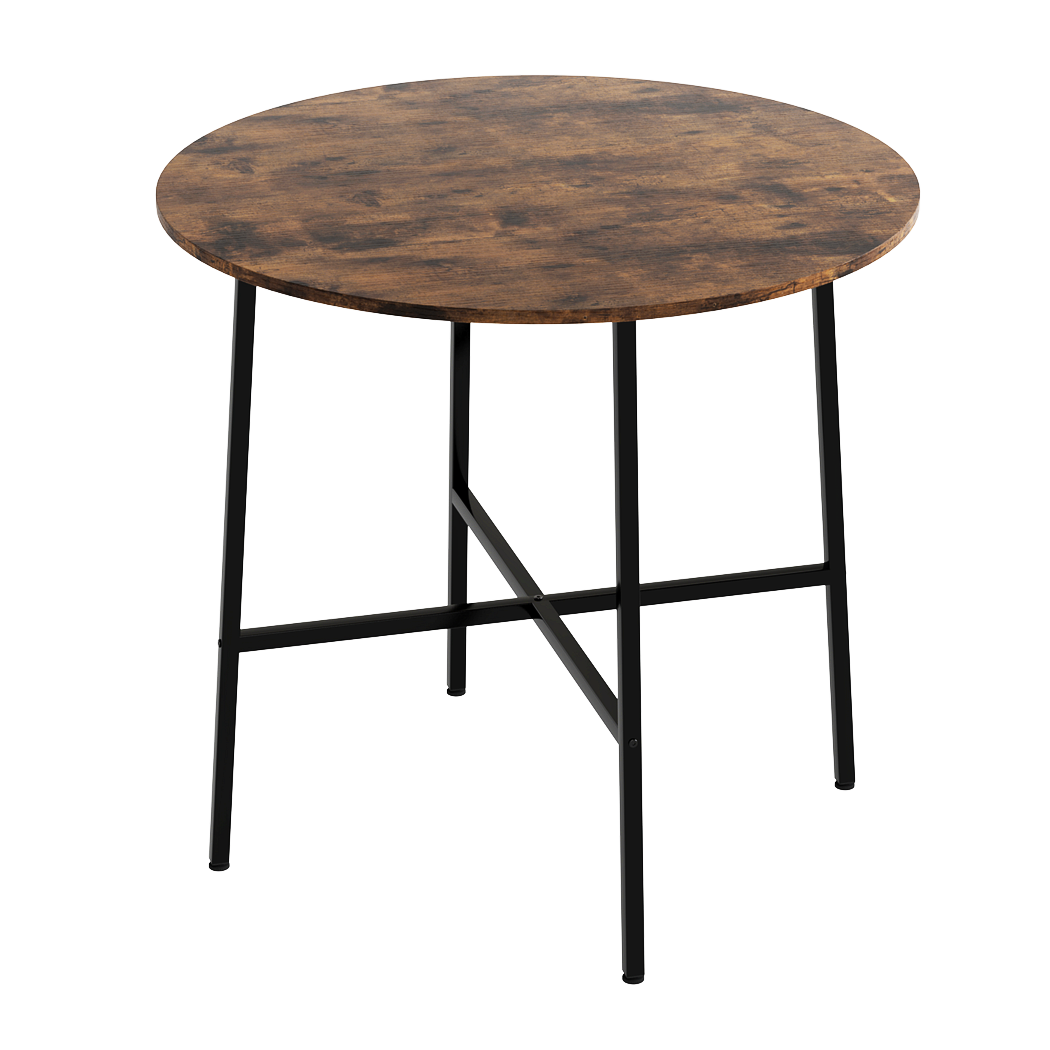 Levede Dining Table Round Kitchen 4 Person Coffee 80cm